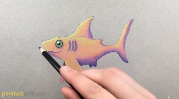 پکیج آموزش نقاشی با مداد رنگی